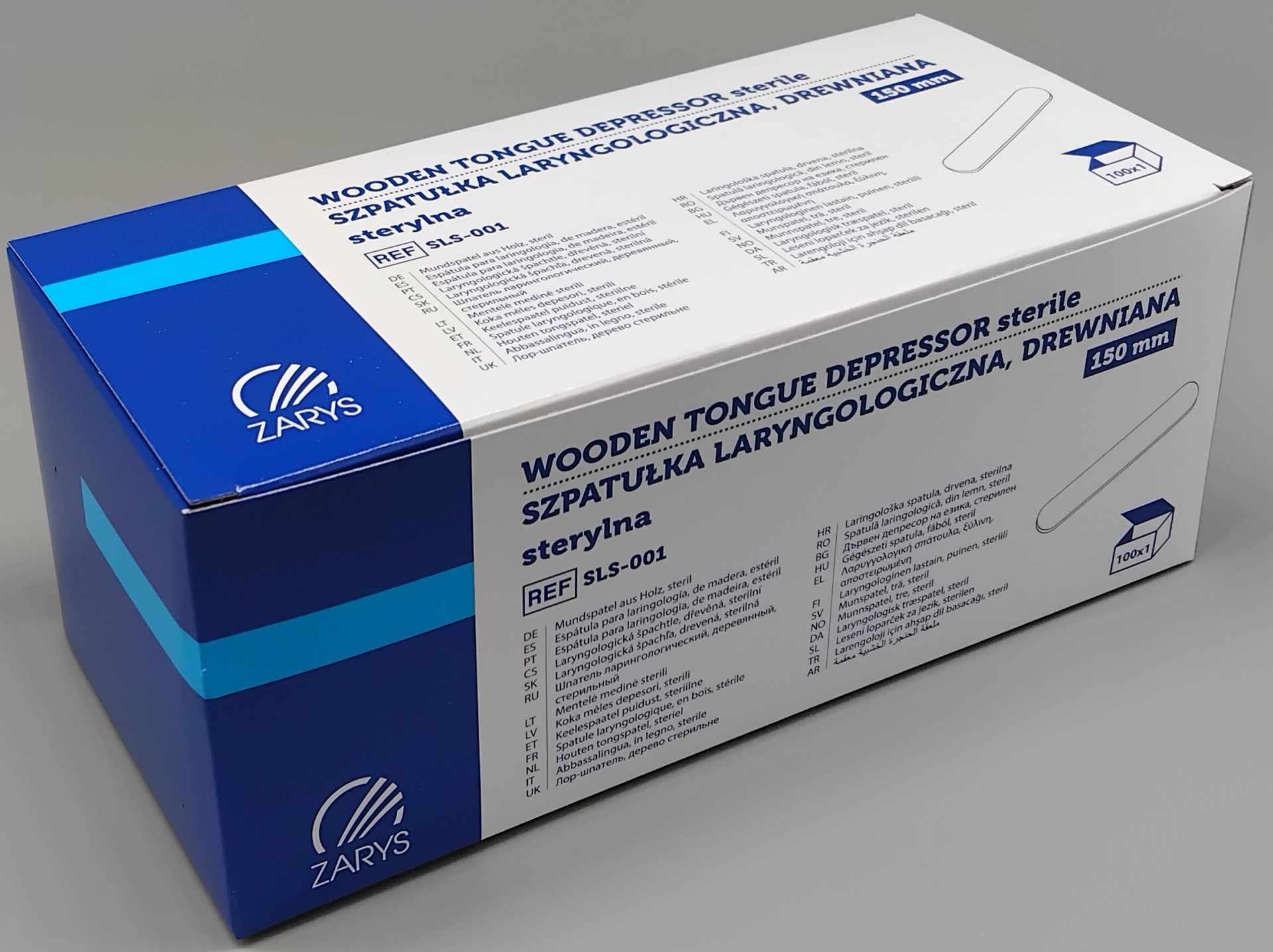 Abbassalingua in legno sterile