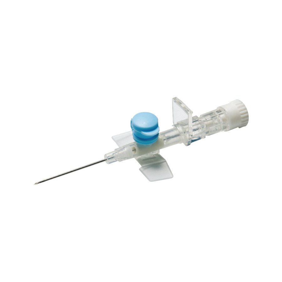 Aghi cannula a 2 vie cone alette e con punto d'iniezione